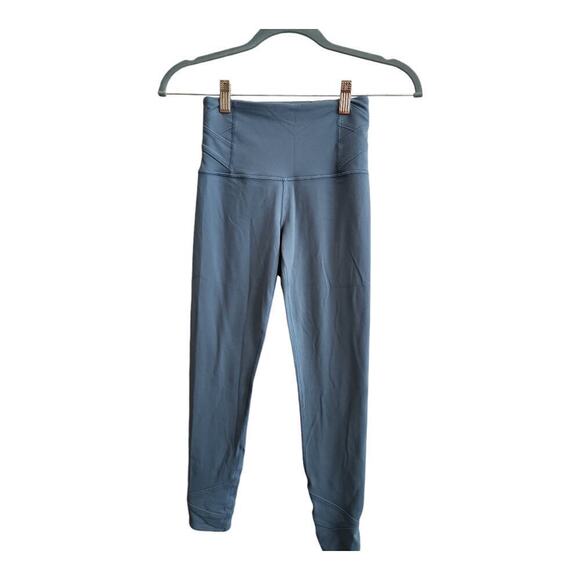 Athleta‎ Elation Pirouette 7/8 Blue Leggings Size XXS Petite - Picture 2 of 13